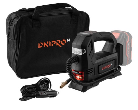 Акумуляторний компресор Dnipro-M DTI-200 + Акумуляторна батарея BP-260 + Зарядний пристрій FC-230